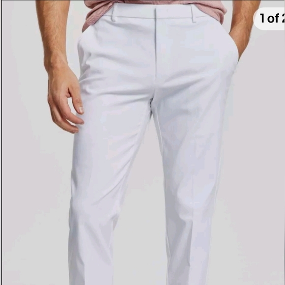 Tommy Hilfiger Men White Dress trousers - Picture 1 of 13